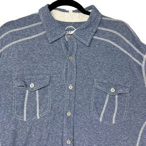 Buckle BKE Shirt Men's Extra Large Blue Button Up Long Sleeve Soft Stretch Top